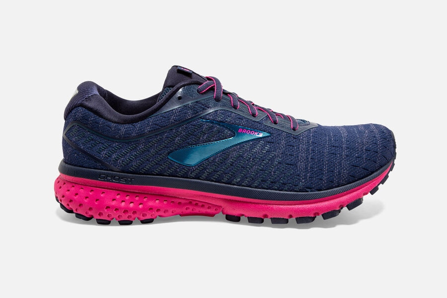 Brooks Ghost 12 Womens Australia - Road Running Shoes - Navy (414-NKDFB)